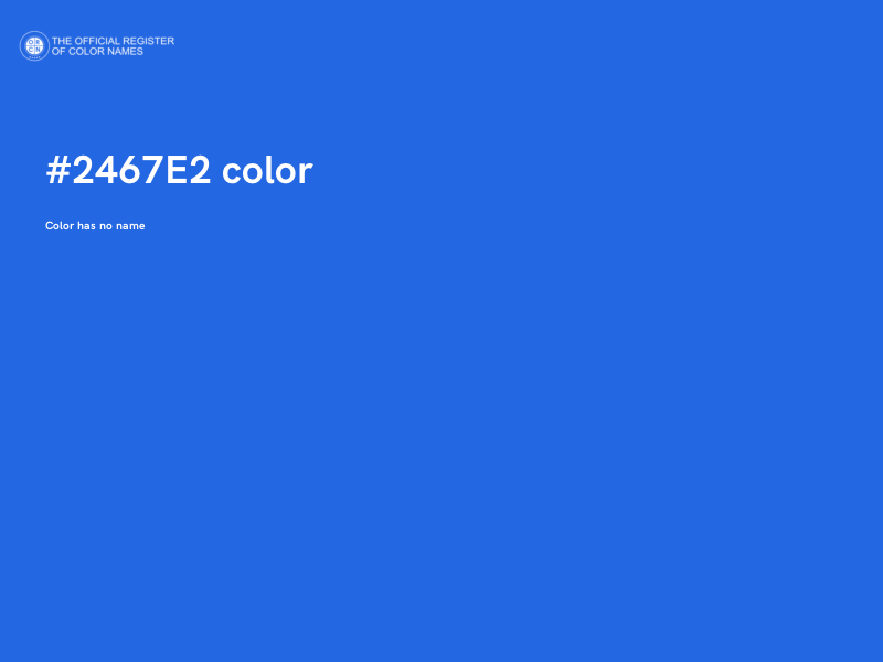 #2467E2 color image