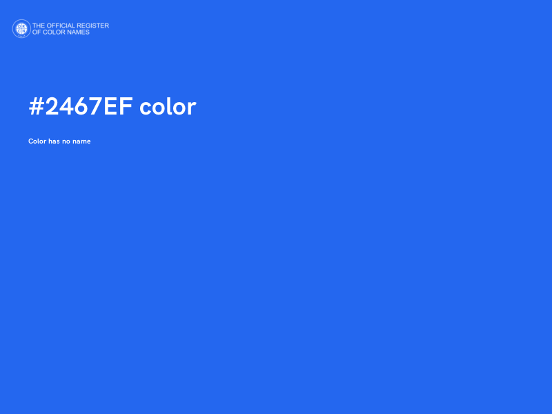 #2467EF color image
