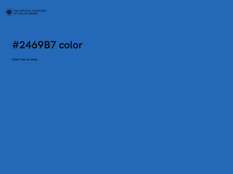 #2469B7 color image