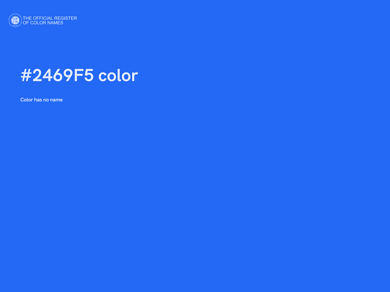 #2469F5 color image