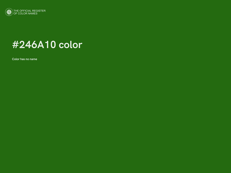 #246A10 color image