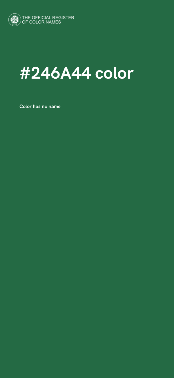 #246A44 color image