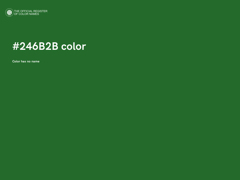 #246B2B color image