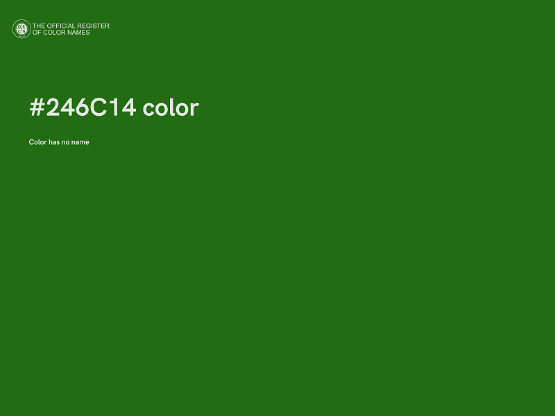 #246C14 color image