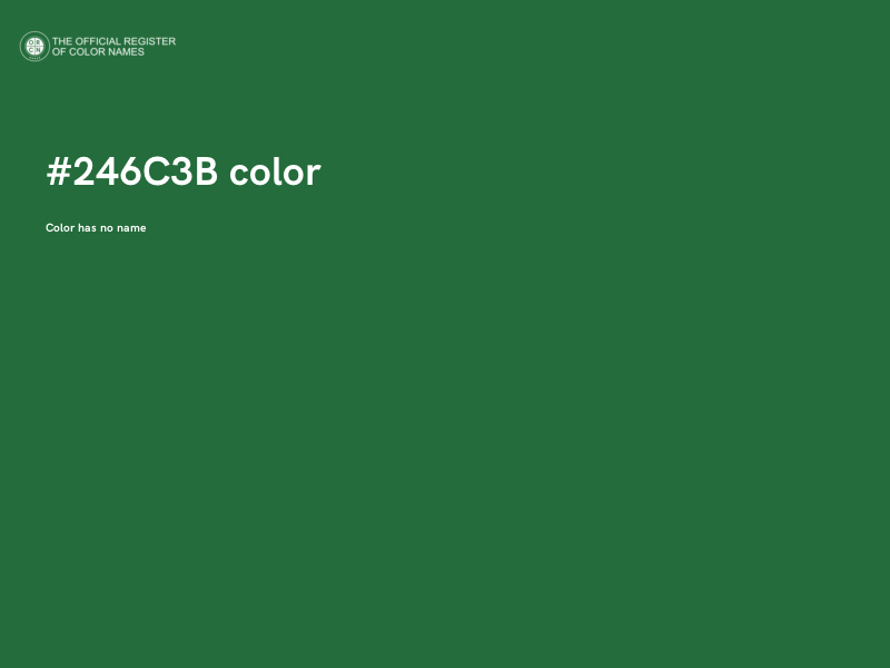 #246C3B color image