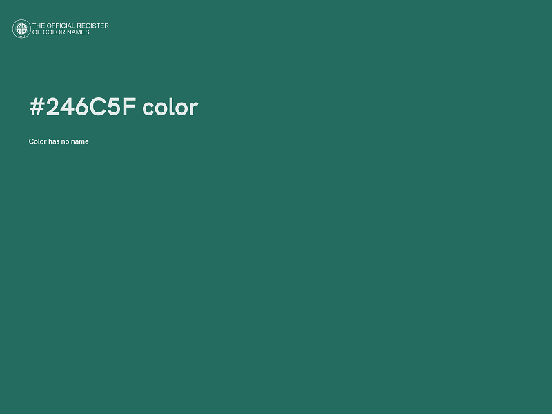 #246C5F color image