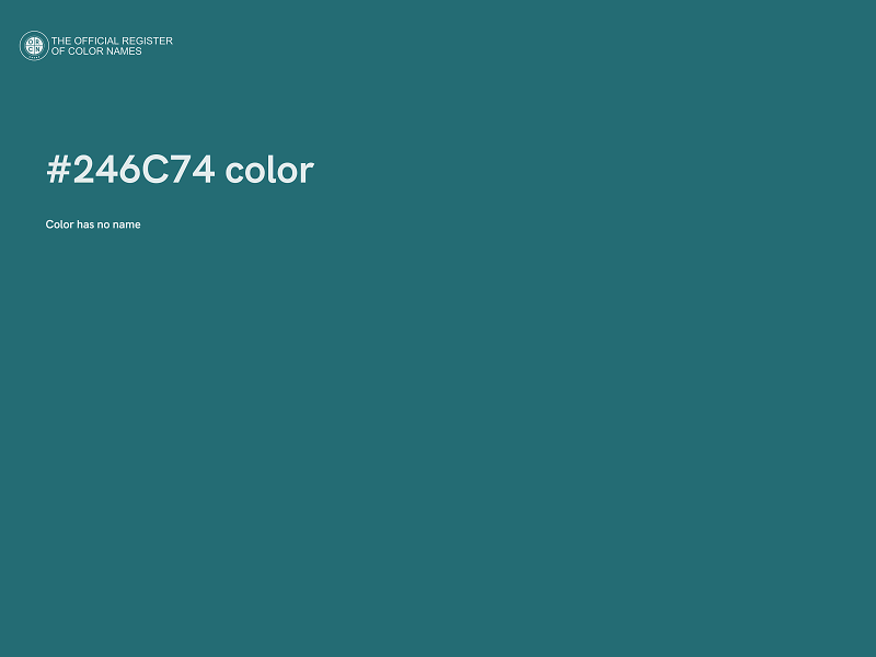#246C74 color image