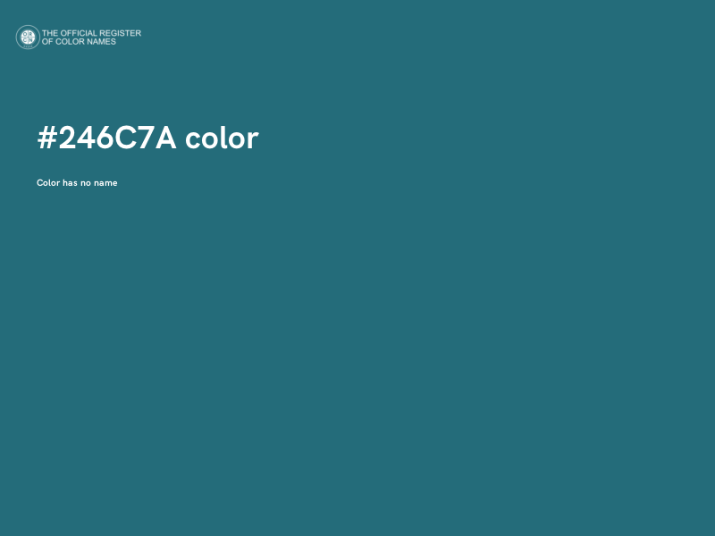 #246C7A color image