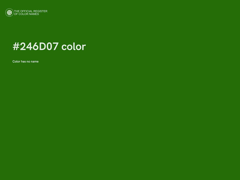 #246D07 color image