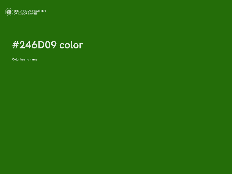 #246D09 color image
