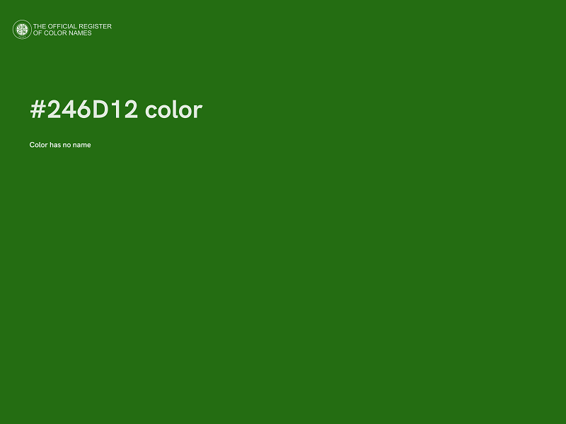 #246D12 color image