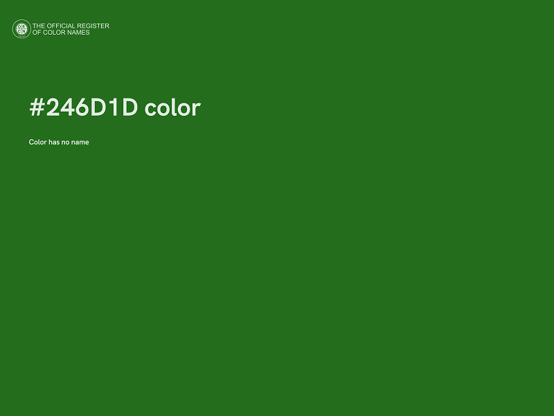 #246D1D color image