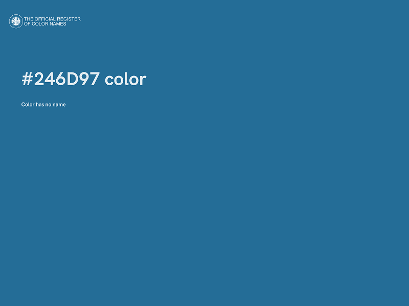 #246D97 color image