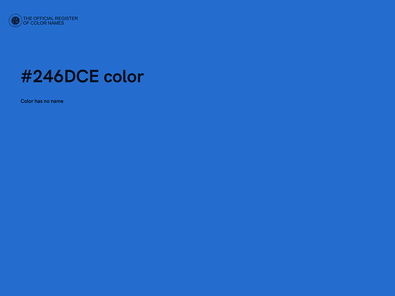 #246DCE color image