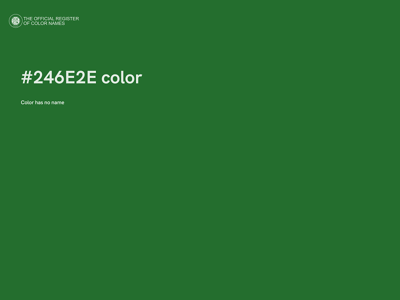 #246E2E color image