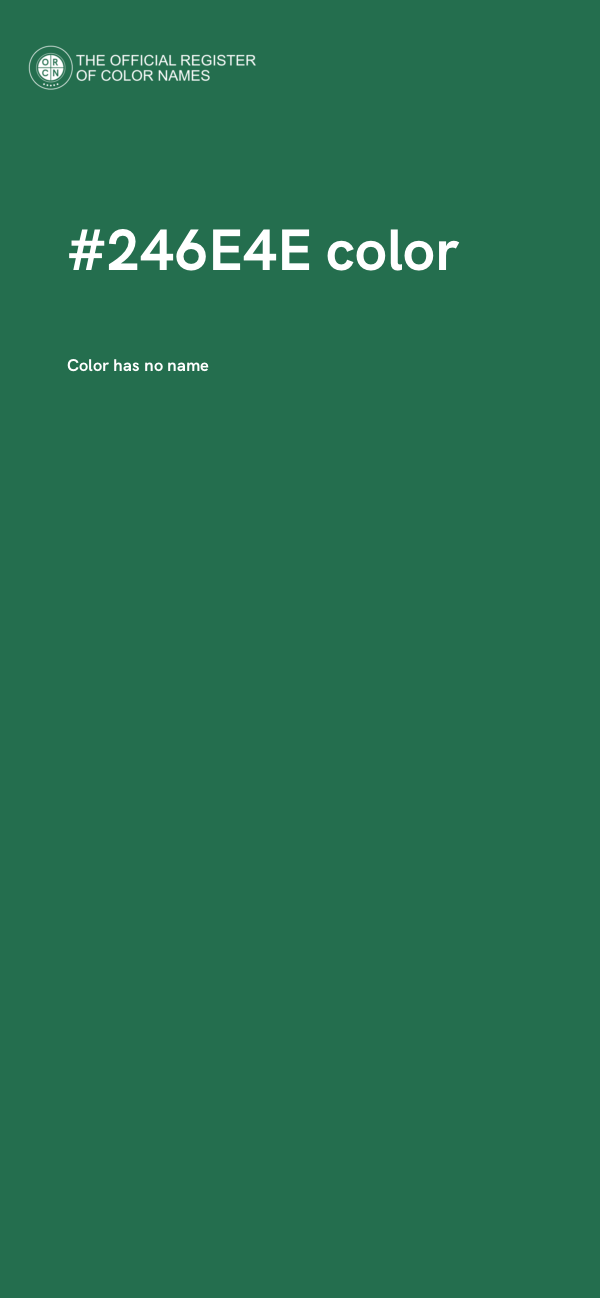 #246E4E color image