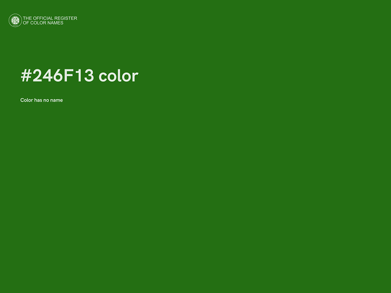 #246F13 color image