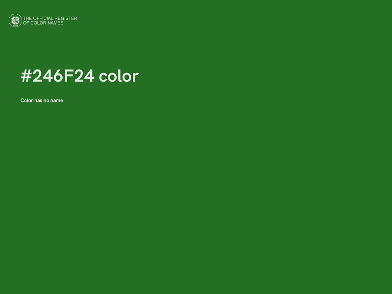 #246F24 color image