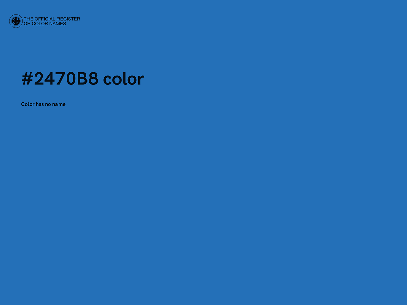 #2470B8 color image