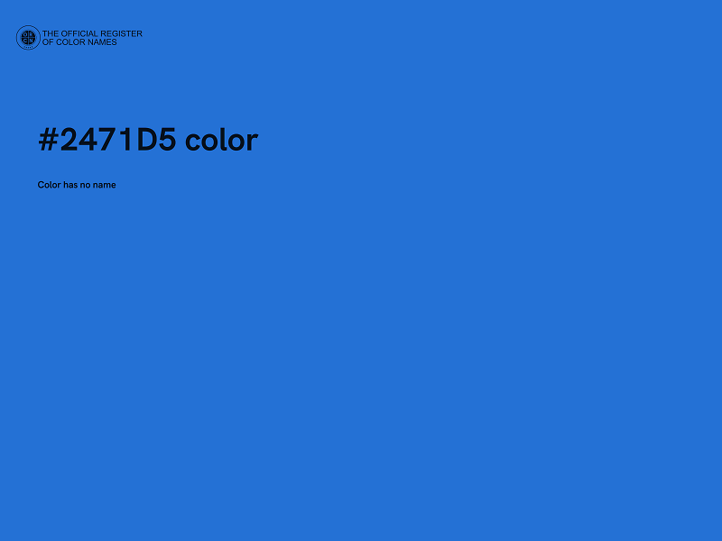 #2471D5 color image