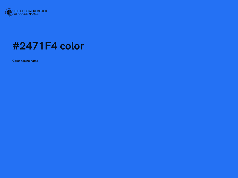 #2471F4 color image