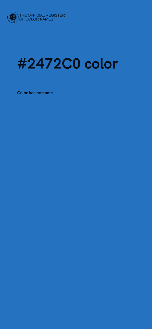 #2472C0 color image