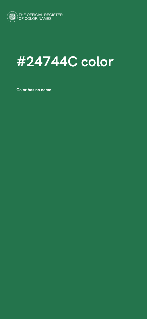 #24744C color image