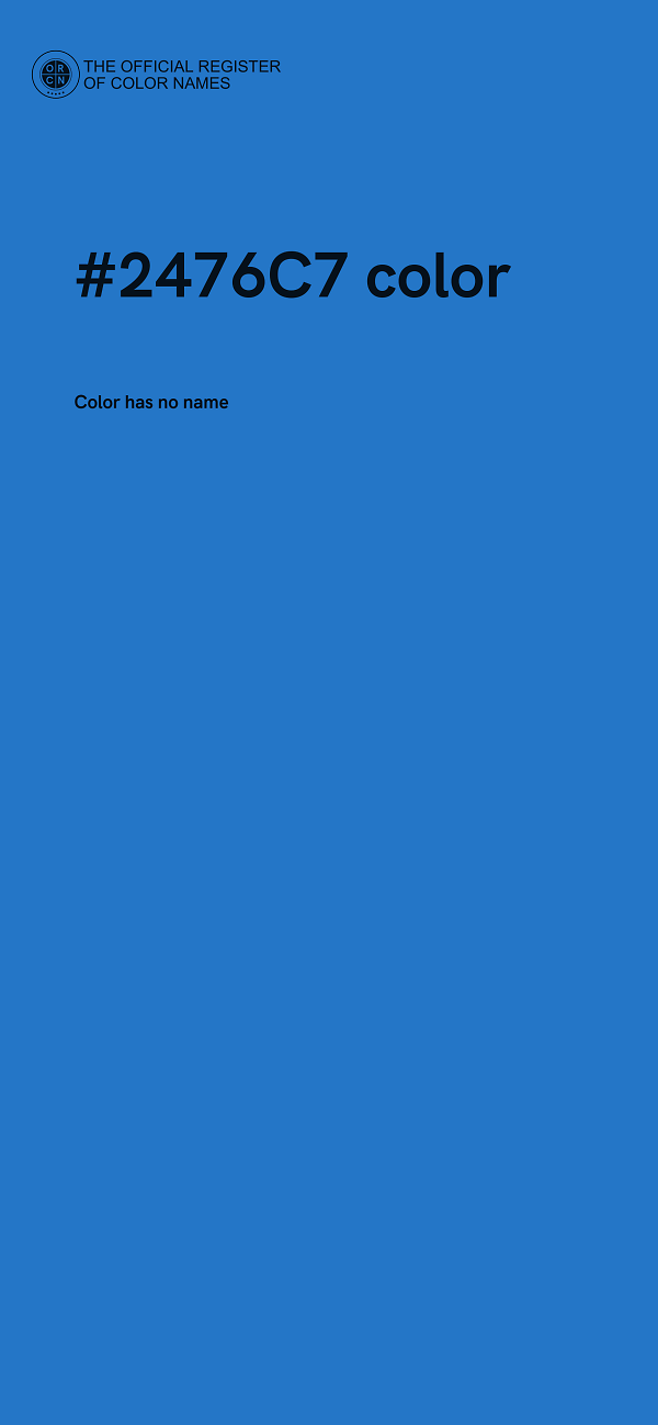 #2476C7 color image