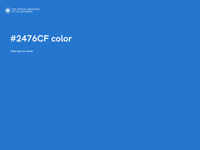 #2476CF color image