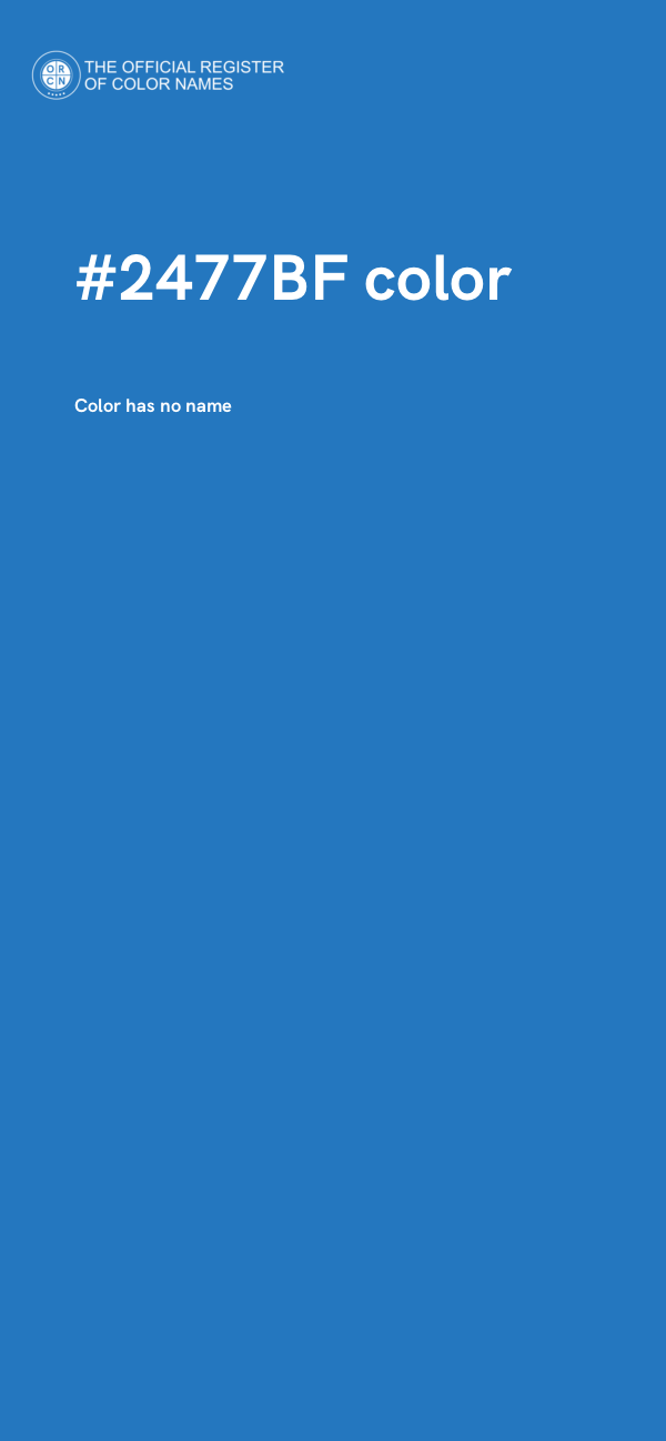 #2477BF color image