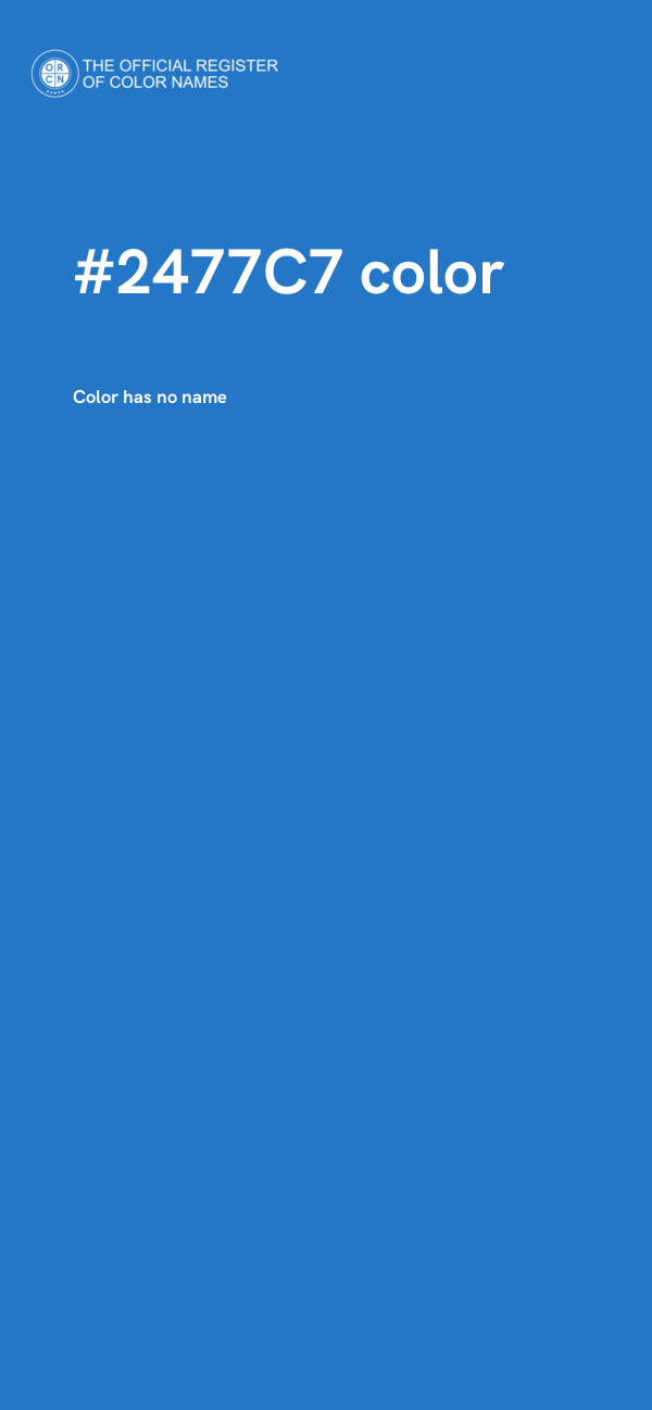 #2477C7 color image