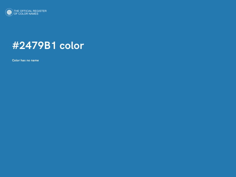 #2479B1 color image