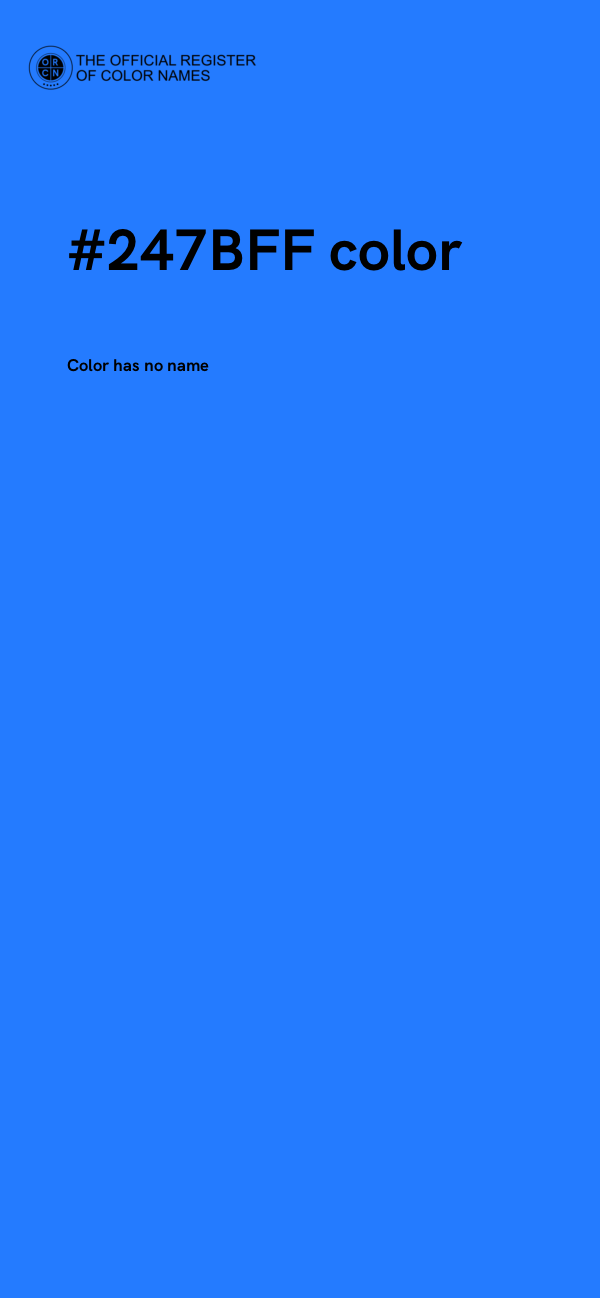 #247BFF color image