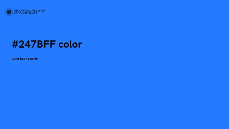 #247BFF color image