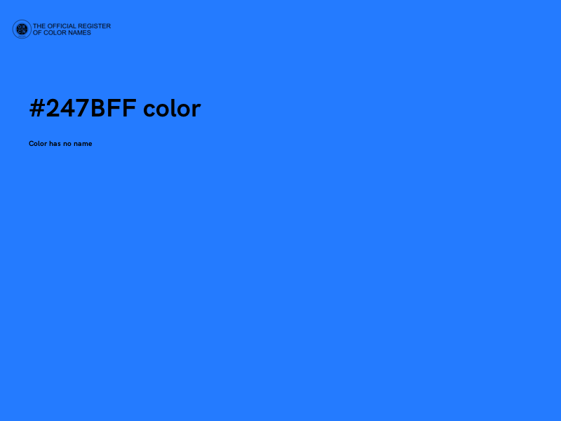 #247BFF color image