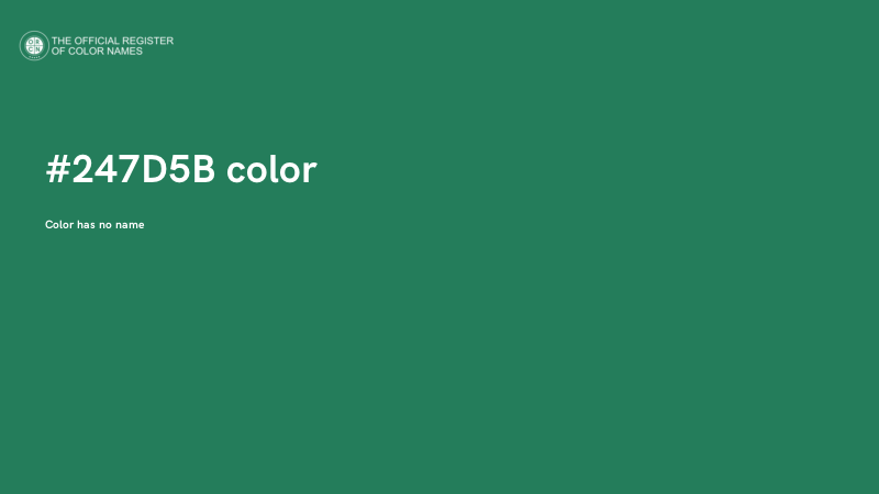 #247D5B color image