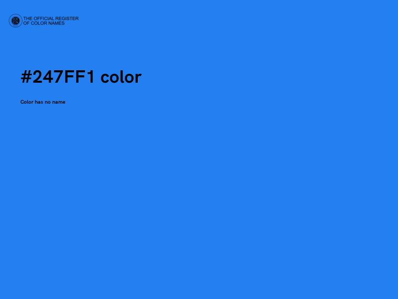 #247FF1 color image