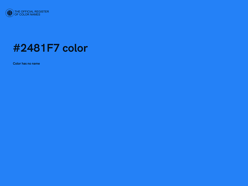 #2481F7 color image