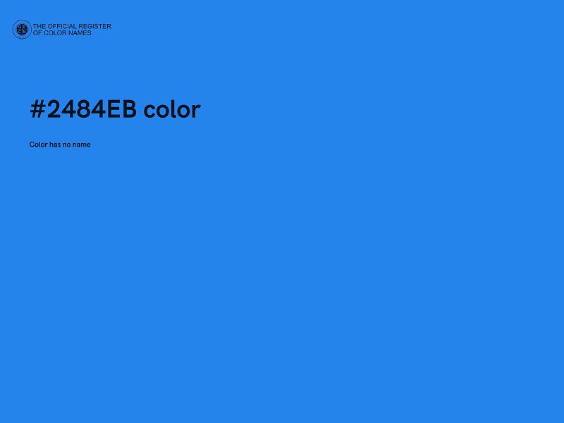 #2484EB color image