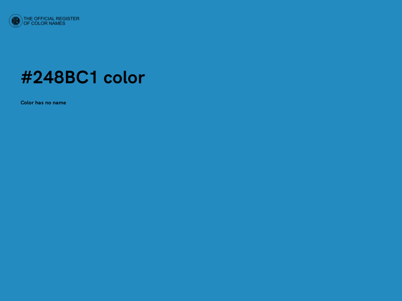 #248BC1 color image