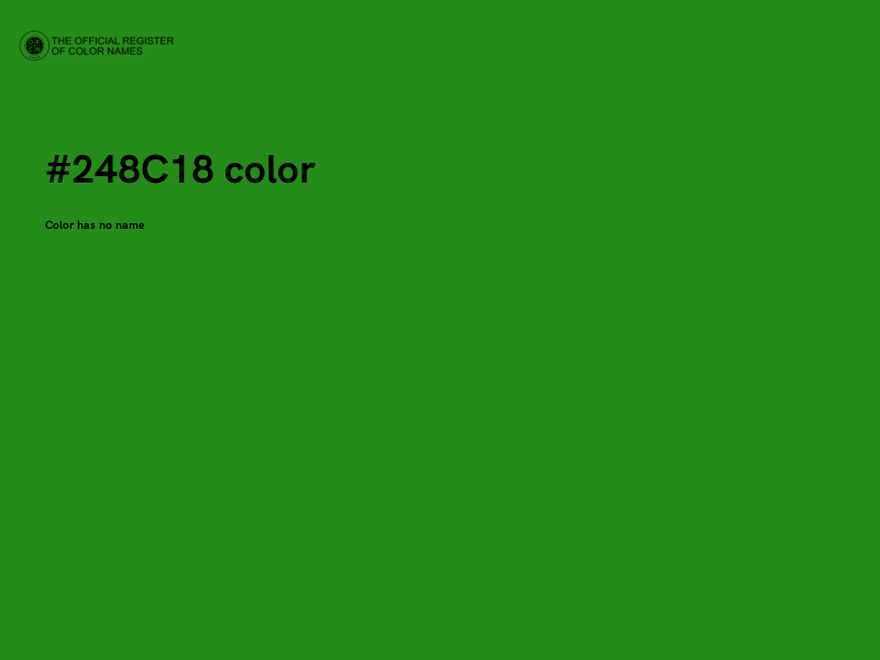 #248C18 color image