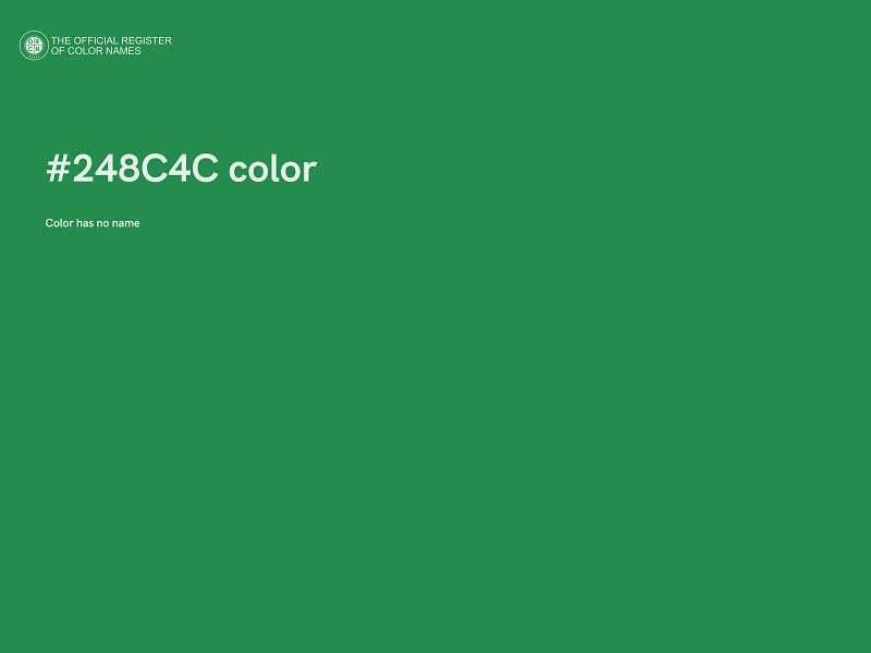 #248C4C color image