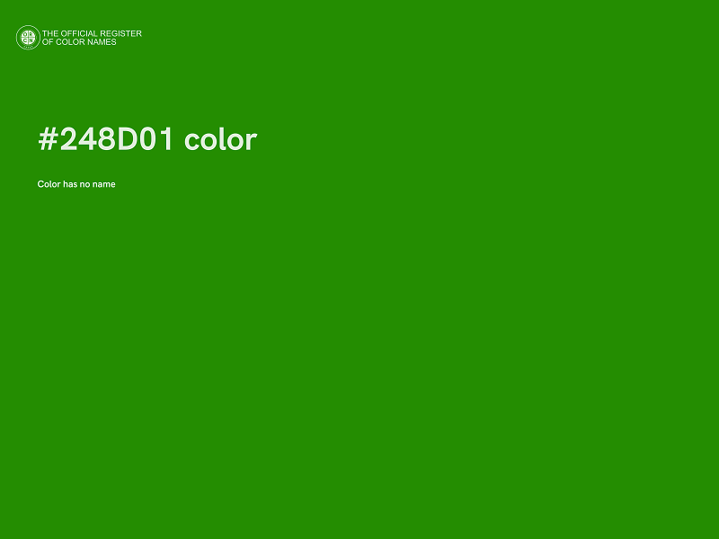 #248D01 color image