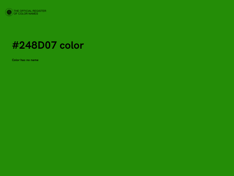 #248D07 color image