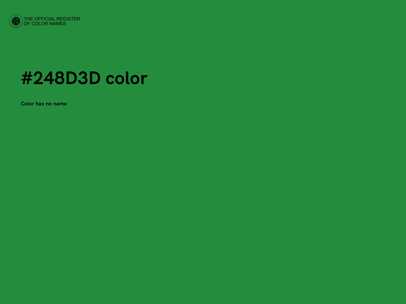 #248D3D color image