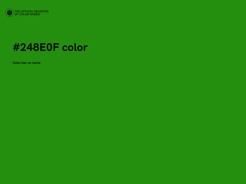 #248E0F color image