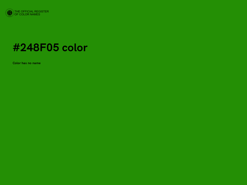 #248F05 color image