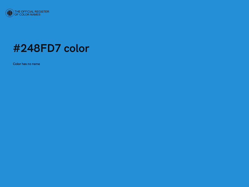 #248FD7 color image