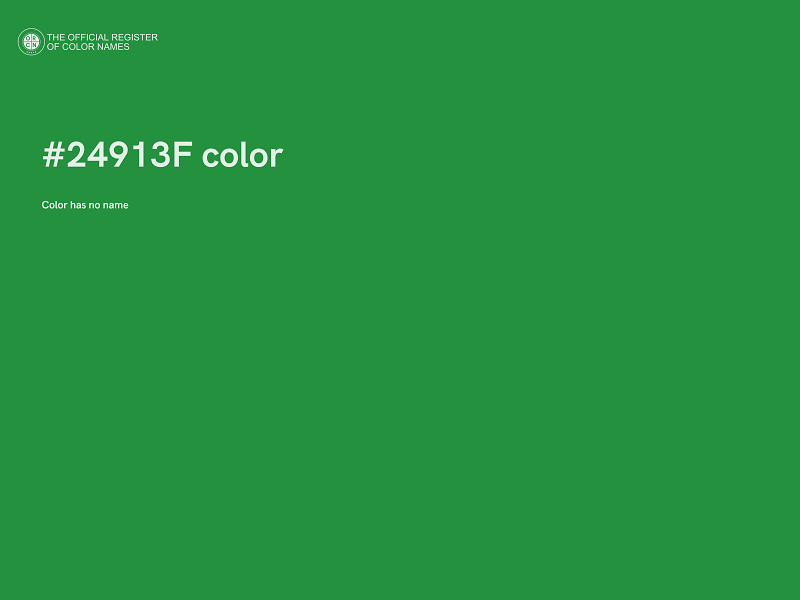 #24913F color image