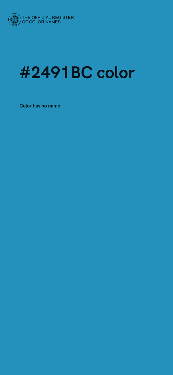 #2491BC color image